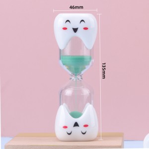 Nuevo cepillado creativo 2 minutos 3 minutos reloj de arena paraniños reloj de arena de arena de arena de arena de hojalaje dental