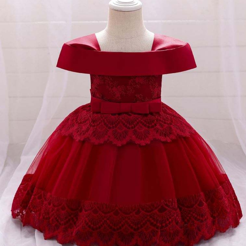 Baige Baby Girl Clothing Vestido de balón Vestido Princesa Inglaterra Fiesta de cumpleaños formal Bautismo Fiesta de losniños Vestidos deniña de flores