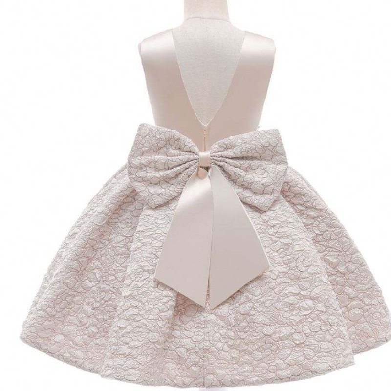 Baige Fashion Girls Pageant Princess Flower Dress Kids Prom Ball Vestidos de satén Vestidos