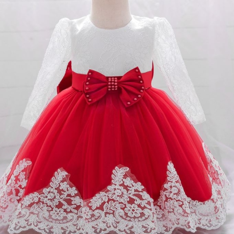 Baigenueva llegada 0-2y Vestidos de chicas de verano de encaje Flower Baby Girl Dress L1940xz