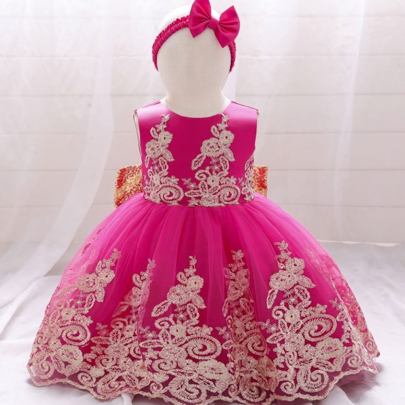 Niños Satin Pretty Party Destino de fiesta Baby Girl Princess Vestido paraniños Vestidos de cumpleaños paraniños Vestidos de fiesta de cumpleaños
