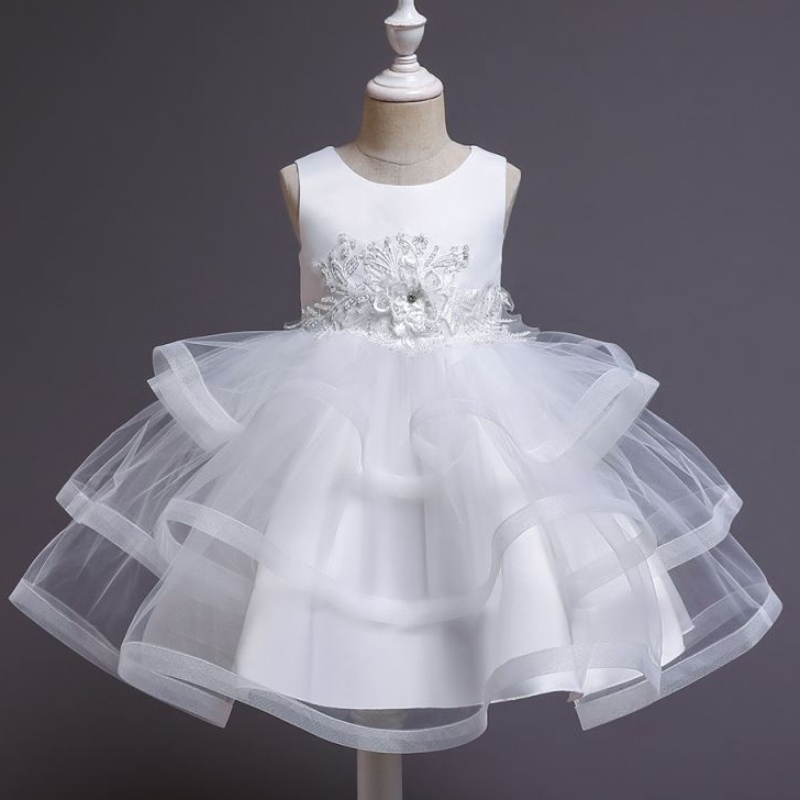 Baige Little Kid Kid Kid Girl Flower Fiest Farty Destino Dirección Princesa Vestido 3-10 años L5225