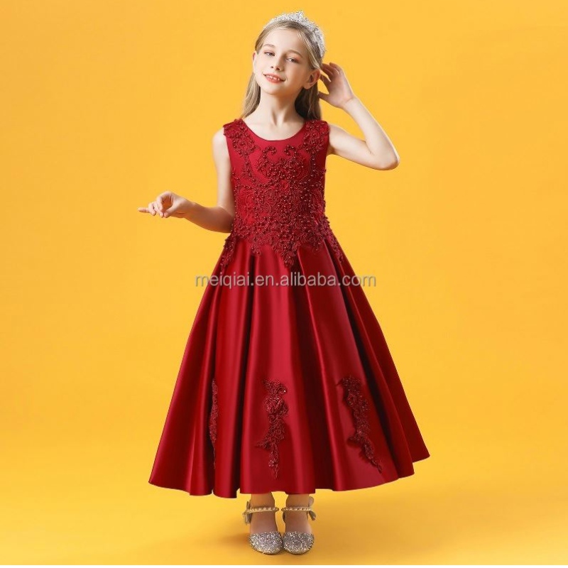 Baige NUEVA LLEGRA FLEOF CHIARS Vestidos denovia denovia elegantes vestidos deniña sin mangas 2055