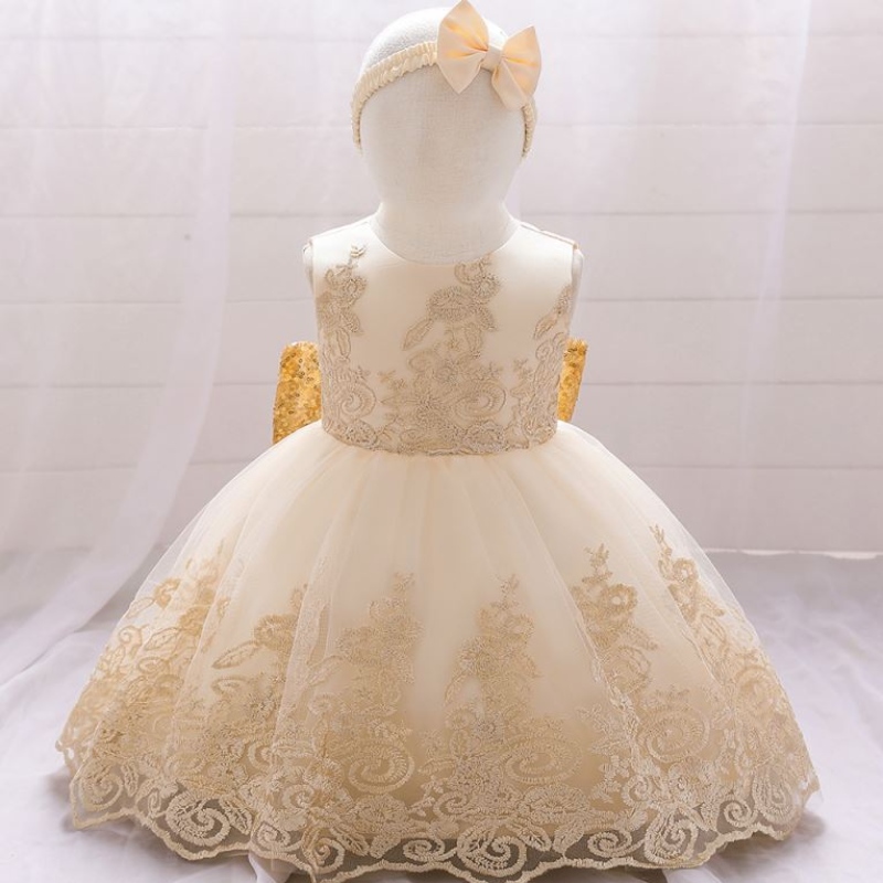 Baige NUEVO FROCK FROCK Kids Party Wear 0-6year Flores Fiesta Fiesta de cumpleaños L2023XZ