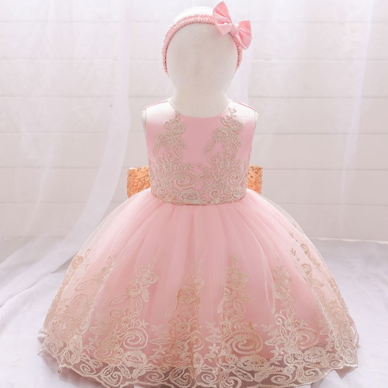 Baige NUEVO FROCK FROCK Kids Party Wear 0-6year Flores Fiesta Fiesta de cumpleaños L2023XZ