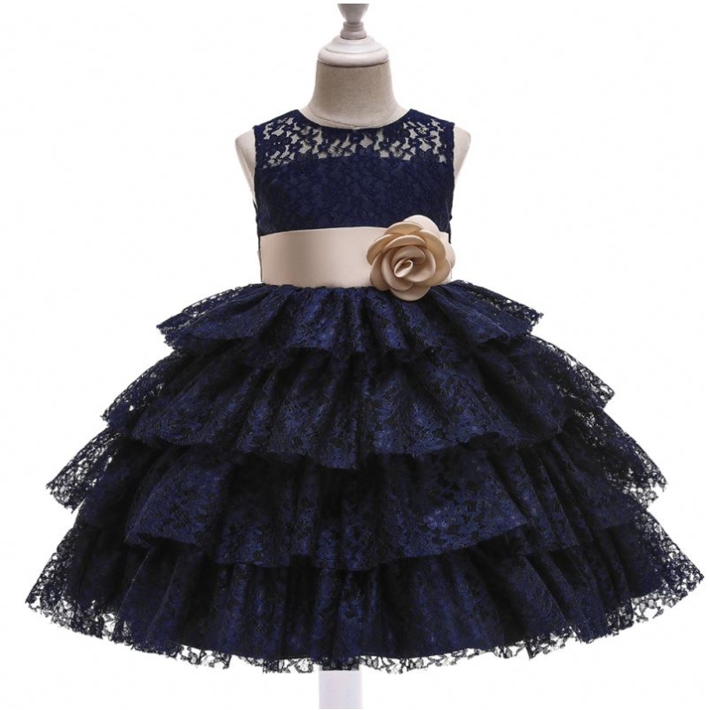 Vestido de princesa de Baige New Children \\ Vestidos denovia deniña sin mangas en capas Flor