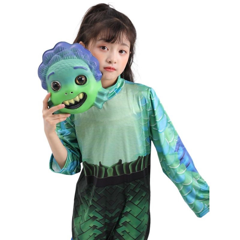 Halloween Sea Monster Cosplay Luca Movie Costumes Mascaras de fiesta de la fiesta de los monstruos