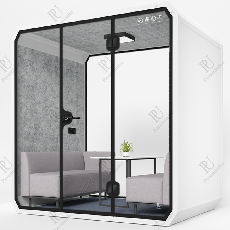 Pureminder l size stand de insonor insonor silencio portátil privado para la reunión de hogares y de oficina