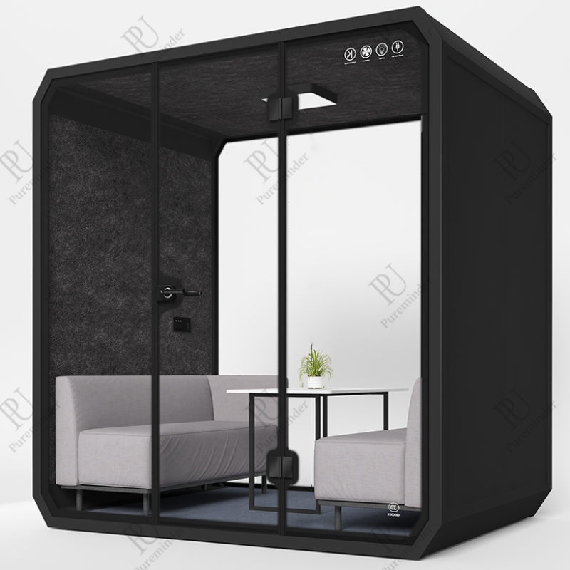 Pureminder l size stand de insonor insonor silencio portátil privado para la reunión de hogares y de oficina