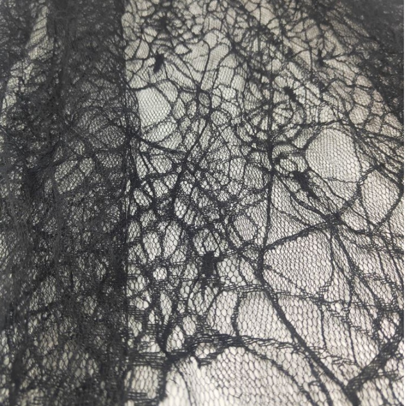 Black Spiderweb Cloak Cape paraniños Decoración de la fiesta de disfraces de Halloween