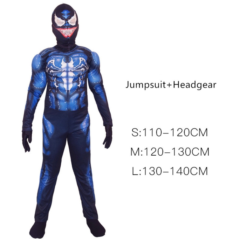 Disfraz de Halloween paraniños Biños de superhéroes Bodysuit paraniños