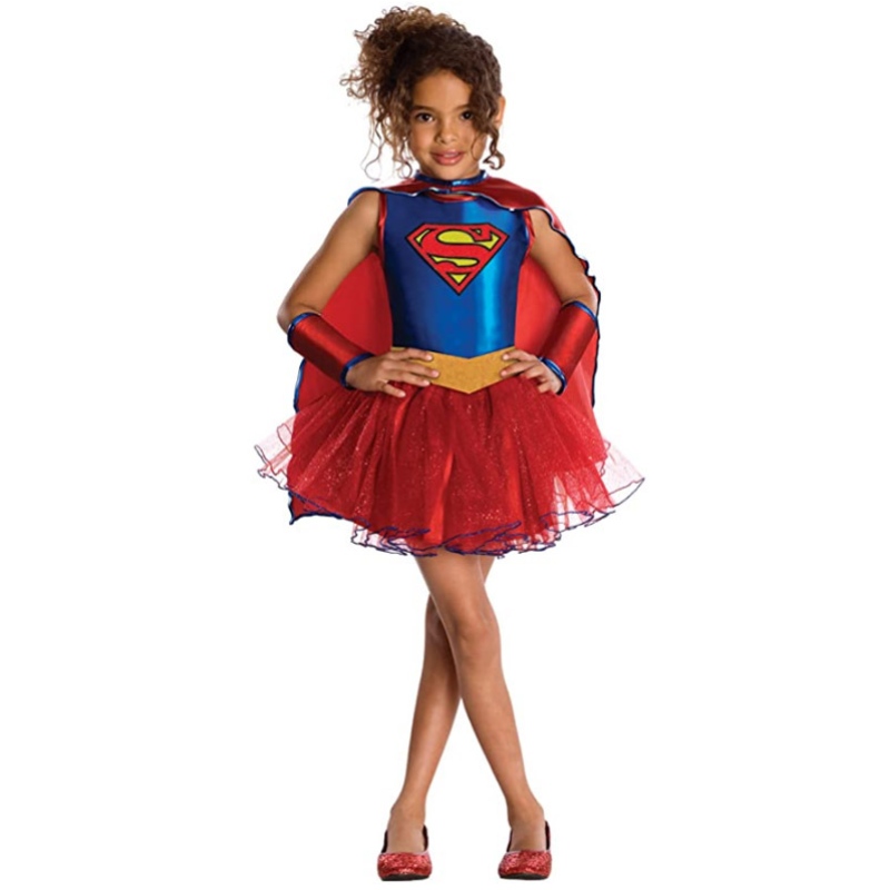 Venta caliente Justice League Child 's Supergirl Tutu Dress Halloween Disfraces paraniñas
