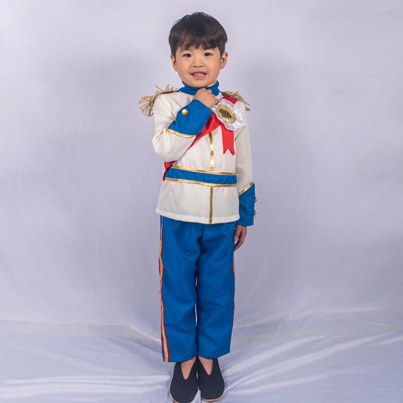 Halloween Christmas Cosplay Fiesta Fancy Dress Up Kids Boys Medieval Prince Boy King Disfraz