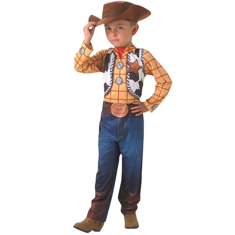 Moda de venta caliente en stock Halloween Kids Western Cowboy Disfrave para 3-10 años
