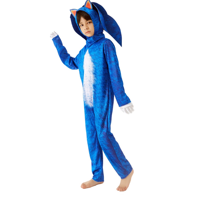 NUEVO estilo Jumpsuits con accesorios Party Cosplay Ropa paraniños Sonic Halloween Disfraces