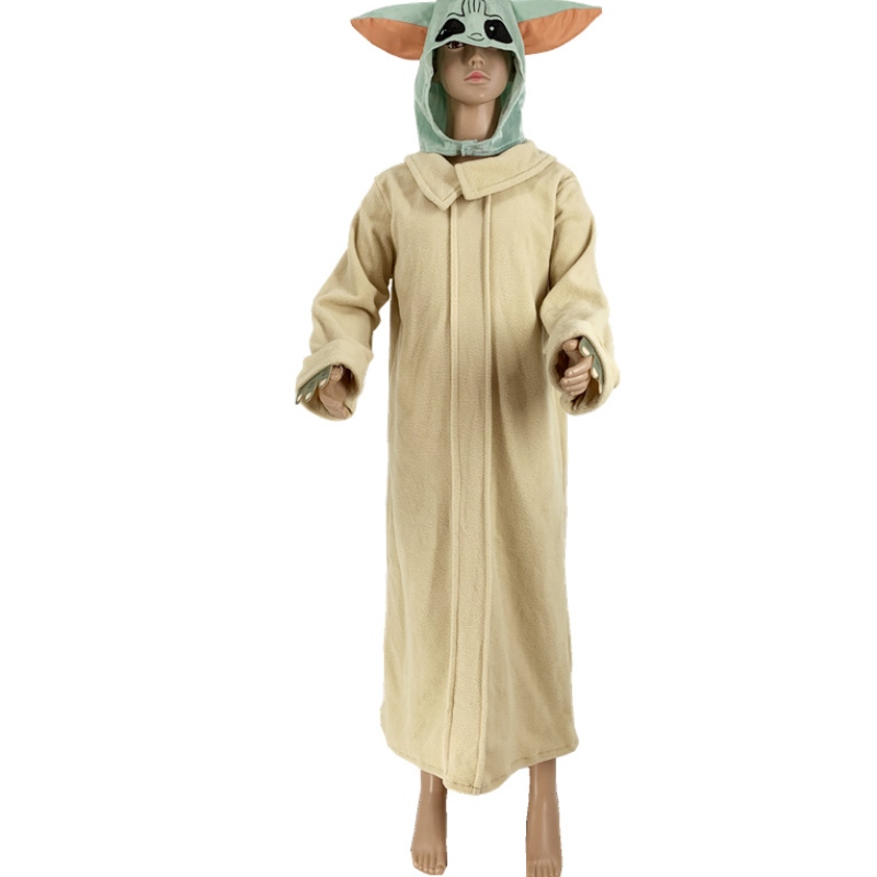 Venta caliente paraniños Súper lindo Manio largo Monga Baby Yoda Disfraz para Halloween