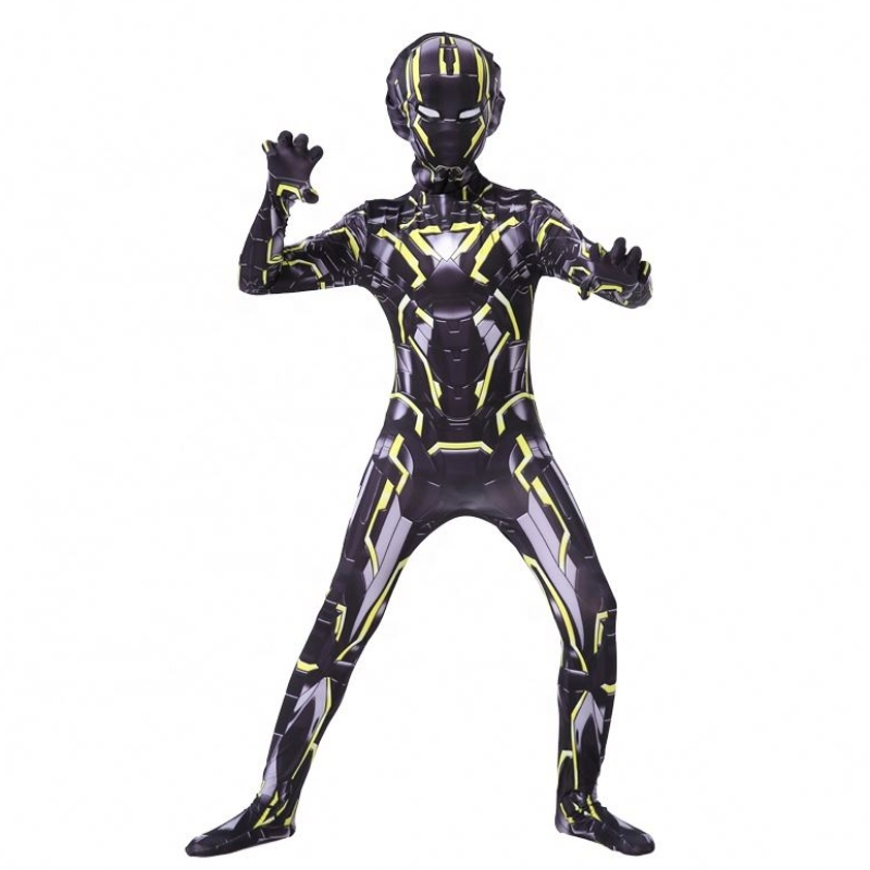 Nuevo diseño Cool Avenger Children Children Cosplay Cosplay 3D Músculo Impresión Los juegos de hierro para el hombreniños