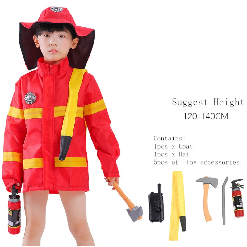 Disfraz de bombero paraniños Niester Fireman Dress Up Fire Firing Outfit