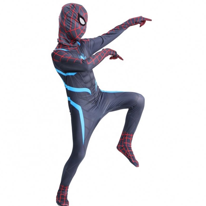 2022 Juego de películas Cumpleaños Anime Superhero Cosplay Jumpsuit Spiderman Disfraz