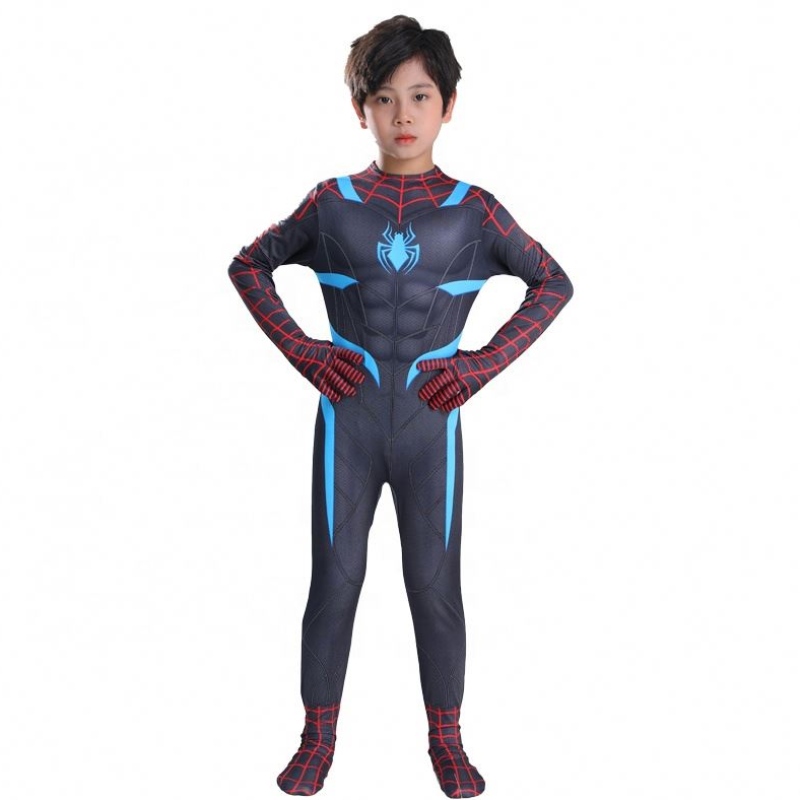 2022 Juego de películas Cumpleaños Anime Superhero Cosplay Jumpsuit Spiderman Disfraz