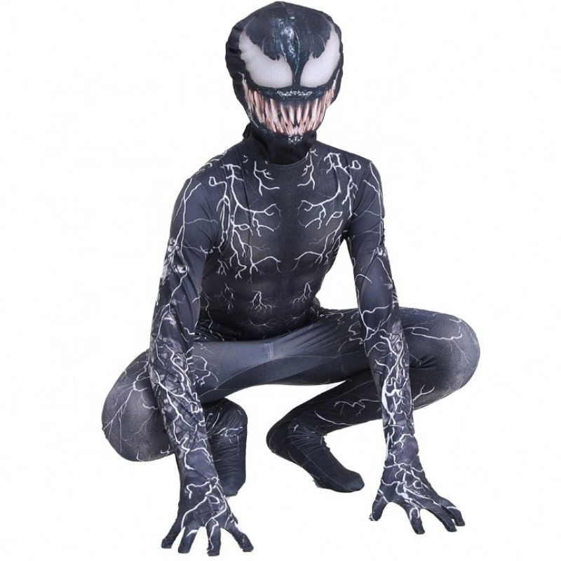 Músculonegro Zentai Bodysuit Adultos Superhero Strary Horror Jumpueu de Spiderman Halloween Cosplay Symbiote Venom Disfraces paraniños