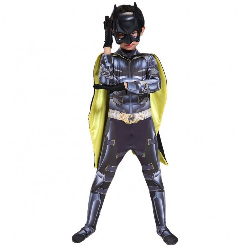 TV&movie Superhero Acción Figura Halloween Party Jumpsuit Bat Performance Man Wear for Kids Masculino