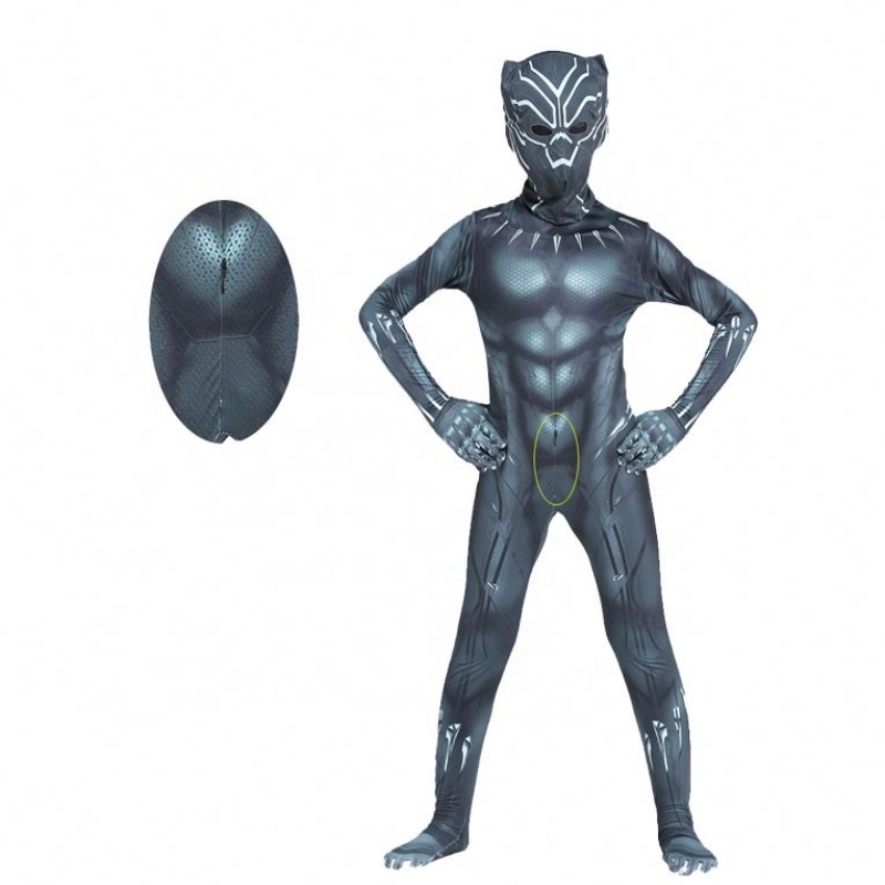 Hot Marvel Africa Halloween Wakanda Forever Zentai Suit paraniños&adults Fantástico Black Panther Four Disfrave