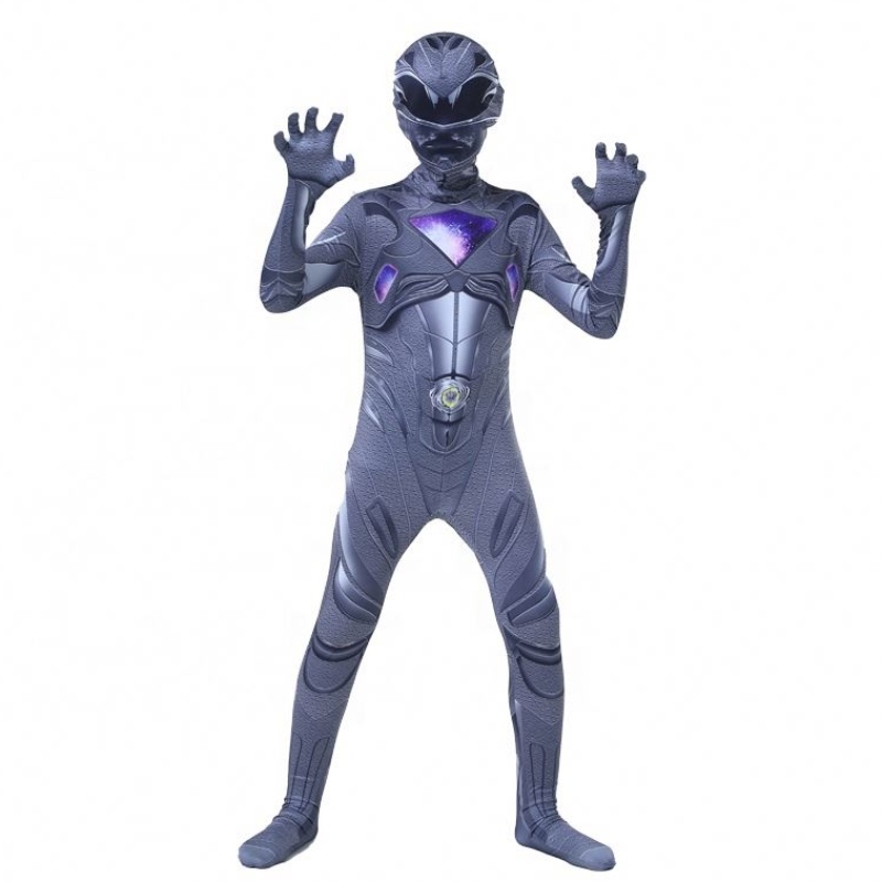 Múltiple color Cool Halloween Party Cartoon Superhero Cosplay Mystic Force Power Ranger Disfraz paraniños