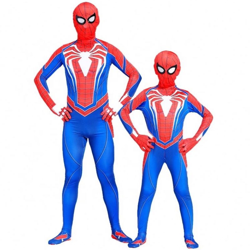 Mejor precio Black&red Jumpsuit Kids&adults TV&movie Superhero Halloween Cosplay Factory suministro de disfraces Spiderman increíbles