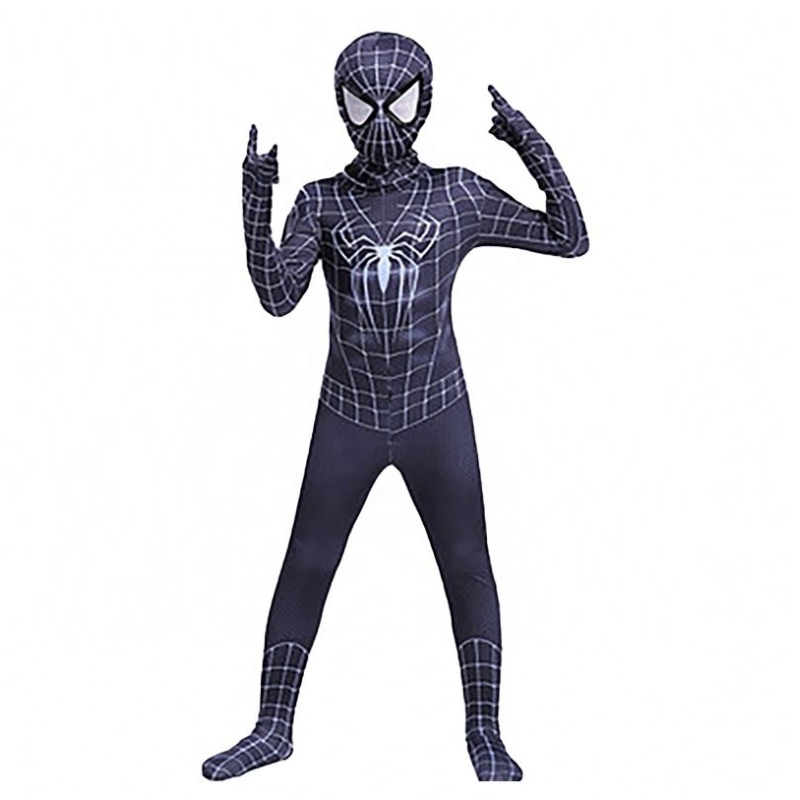 Ropa de Halloweennegra de fantasía genial paraniños&adults tv&film superhero cosplay fábrica traje spider hombre traje