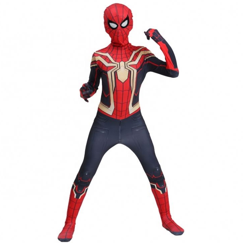 Special Fancy Black&gold Spiderman Suit Halloween Children Kids TV&film Superhero Roleplay Factory Direct Spiderman disfraz