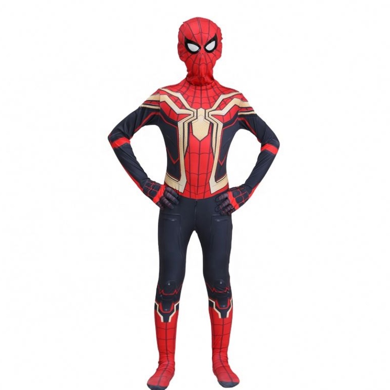 Special Fancy Black&gold Spiderman Suit Halloween Children Kids TV&film Superhero Roleplay Factory Direct Spiderman disfraz