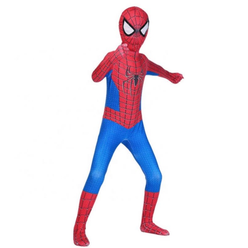 Disfraz de cosplay de mono spiderman rojo paraniños Juegos de ropa Spider Man traje