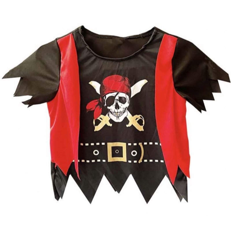 Halloween Role Play Dress Set Biños Biños Pirata Disfraz con Cortlas piratas de EyePatch DGHC-079