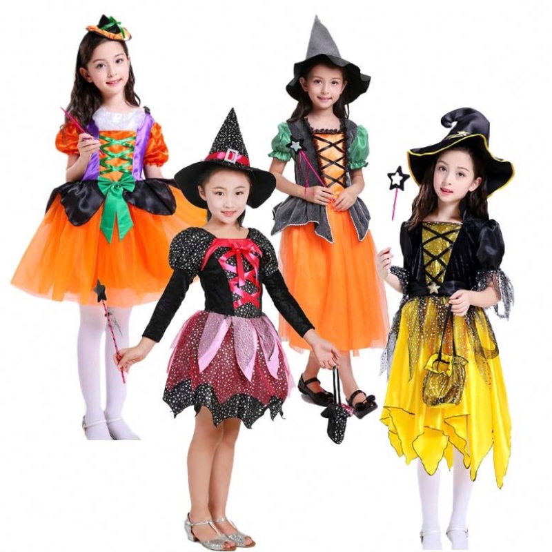 2022 Halloween Party Dress Up Witch Dance Disfraz con brujas Hat HCVM-004