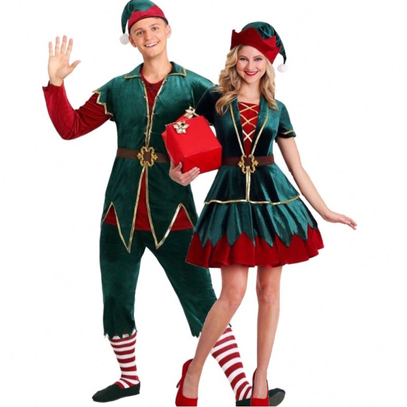 Nuevo disfraz de elfos de la fiesta de Navidad para adultos