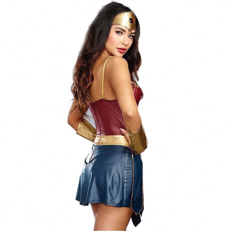 2021 Fiesta Sexy Wonder Woman Disfraz de Halloween para adultos