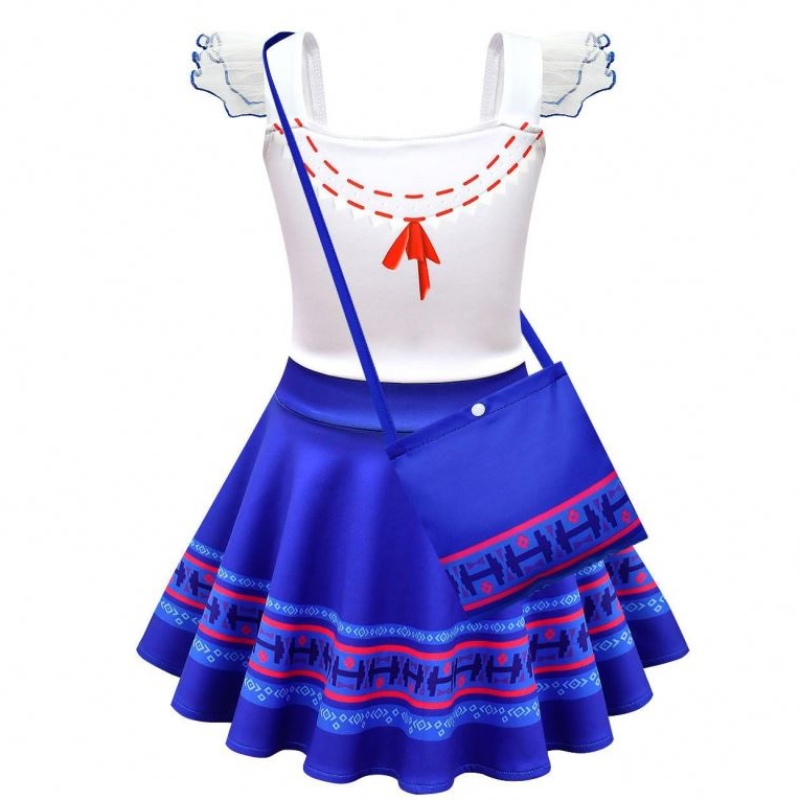 Baige Kids Girls Encanto Mirabel Cosplay Cosplay Carnival Halloween Princess Destino