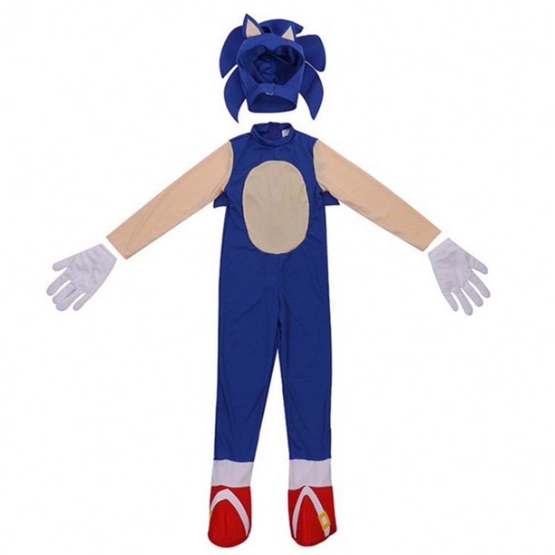 Disfraz de Sonic Halloween para losniños de Helic, el hedgehog dibujos animados de los sonic boy, el disfraz de rendimiento del juego