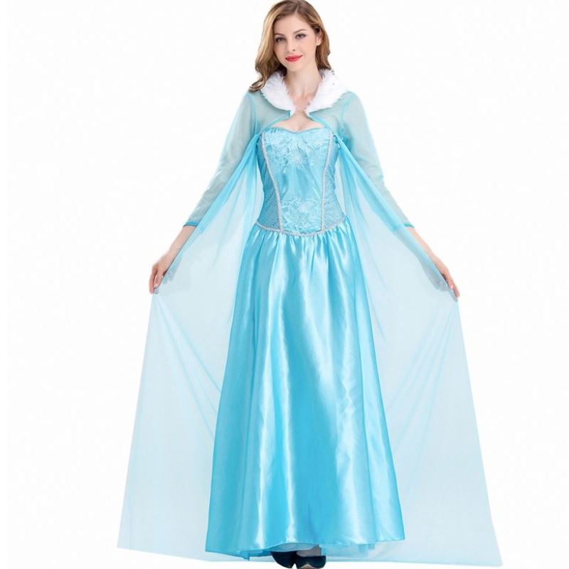 2022 Ropa Adhues Adultos Mujeres disfrazado denieve Reina Elsa Disfraz para adultos HCGD-056