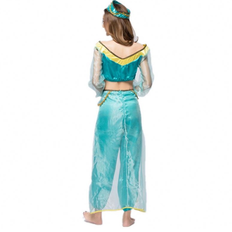 COSPLAY Mujeres Halloween Princesa árabe Aladdin Adulto Jasmine Costume HCAL-009