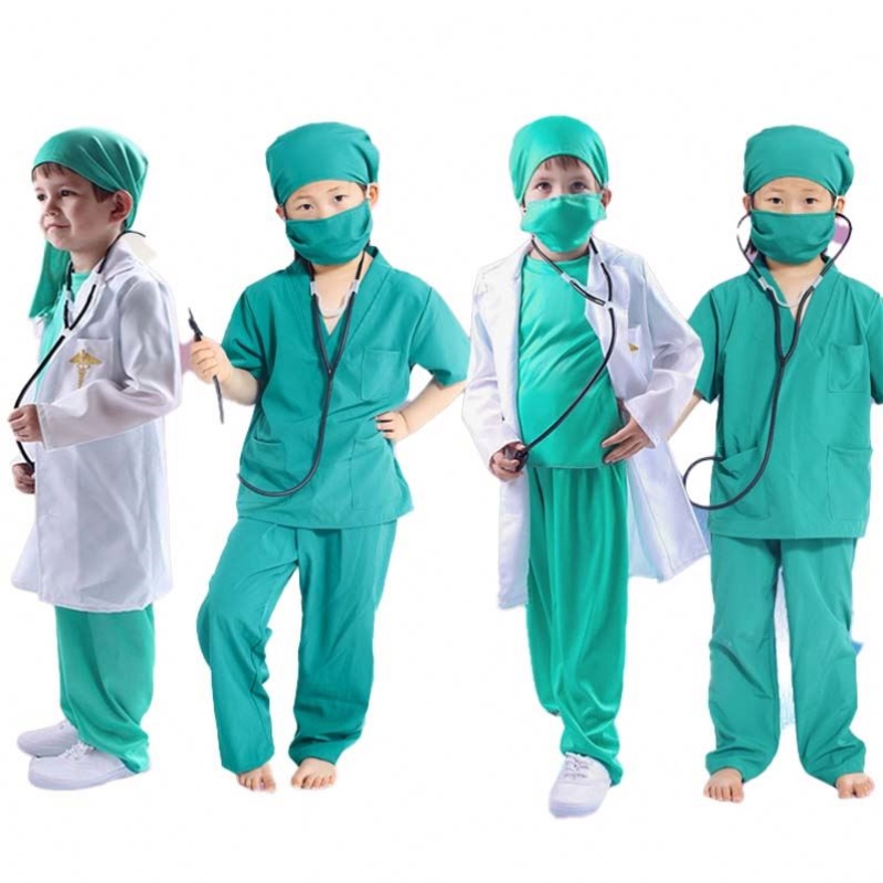 Temo Masquerade Muestra de rol Juego profesional Doctor de enfermería Disfraz de médico infantil HCBC-004