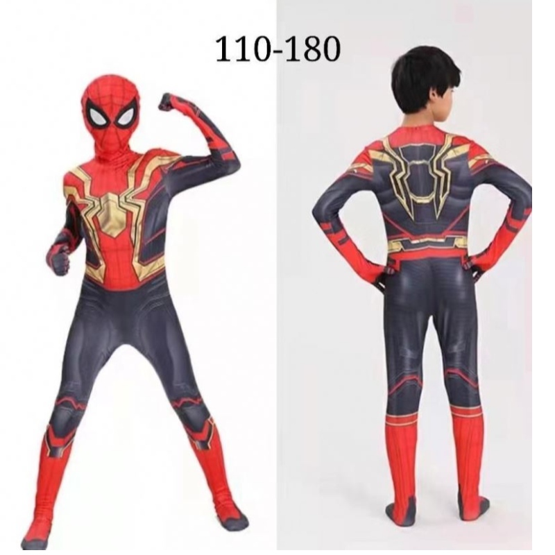 Traje de superhéroes Bodysuit paraniños Cosplay Jumpysuit 3D Style Spiderman traje de cosplay Cosplay