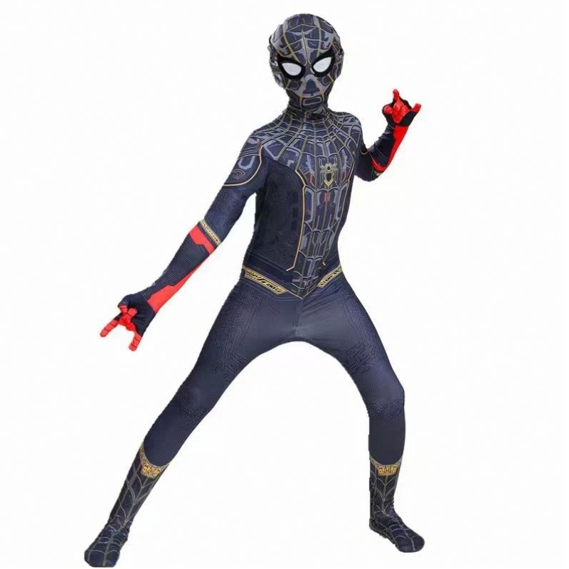 Disfraz de disfraces paraniños Compatibles de disfraces de superhéroes: traje de cosplay de Halloween paraniños traje spiderman 3D paraniños