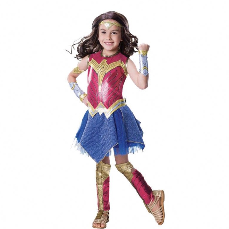 Disfraz de Wonder Girl Children Dress Up Superhero Cosplay Disfraz de Halloween paraniños