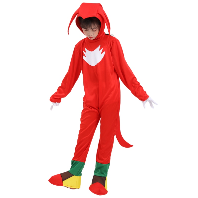 Disfraz de rendimiento de la etapa infantil disfraz de Halloween sonic rojo paraniños