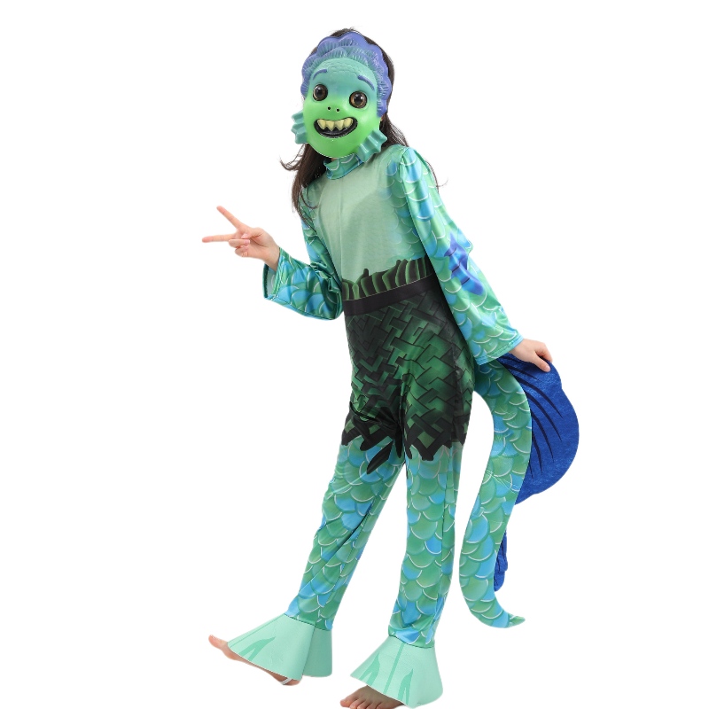 NUEVA PELÍCULA DE NIÑOS DE NUEVO SEA MONSTER COSPLAY JOMBUSO BIENTOS LUCA Halloween Disfraces paraniños