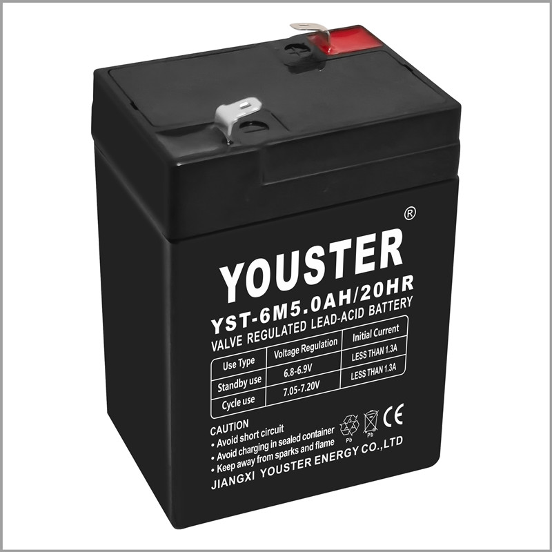 Sistema de almacenamiento de baterías para el hogar AGM Lead Acid Batería 6V 5.0AH para automóvil eléctrico