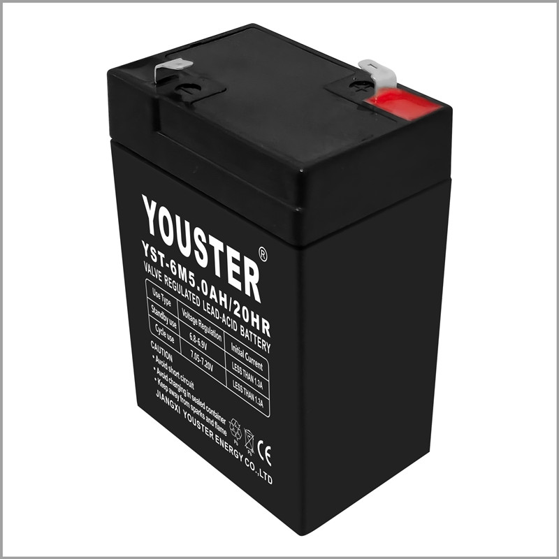 Sistema de almacenamiento de baterías para el hogar AGM Lead Acid Batería 6V 5.0AH para automóvil eléctrico