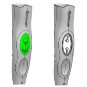Inyección de plástico moho-2k moho y moho múltiple